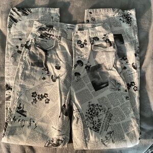 reformation newsprint jeans